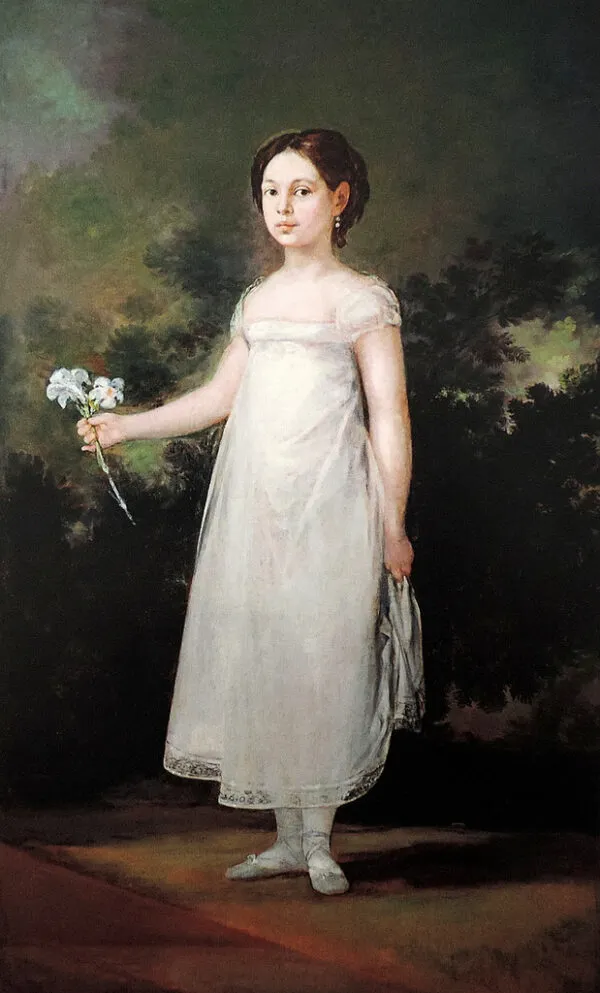 Portrait of marquise de Montehermoso (1810) by Francisco Goya — original painting reproduced as a hand-painted oil on canvas