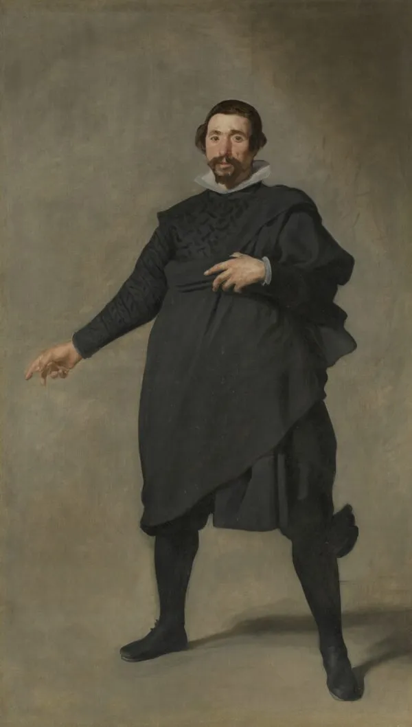 Portrait of Pablo de Valladolid (1632) by Diego Velázquez — original painting reproduced as a hand-painted oil on canvas