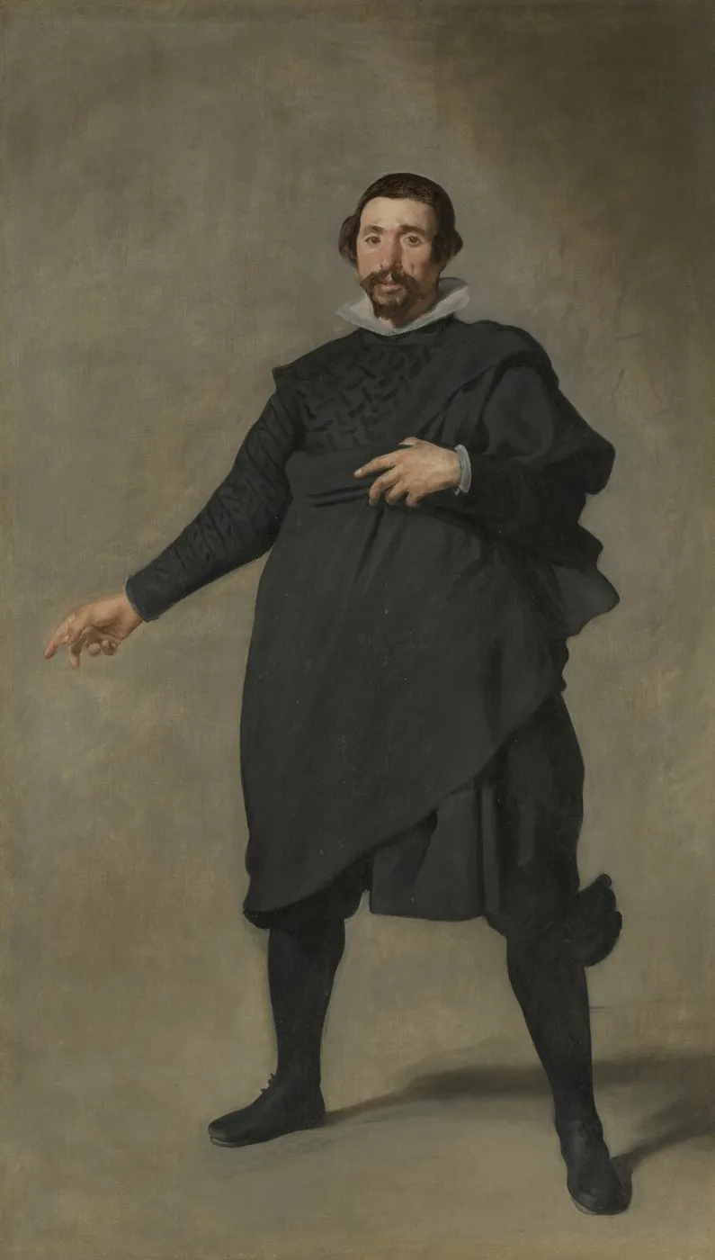 Portrait of Pablo de Valladolid (1632) by Diego Velázquez — original painting reproduced as a hand-painted oil on canvas