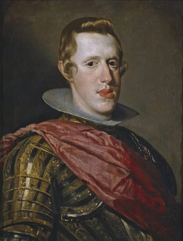 Portrait of Philip IV in Armour (1626) by Diego Velázquez — original painting reproduced as a hand-painted oil on canvas