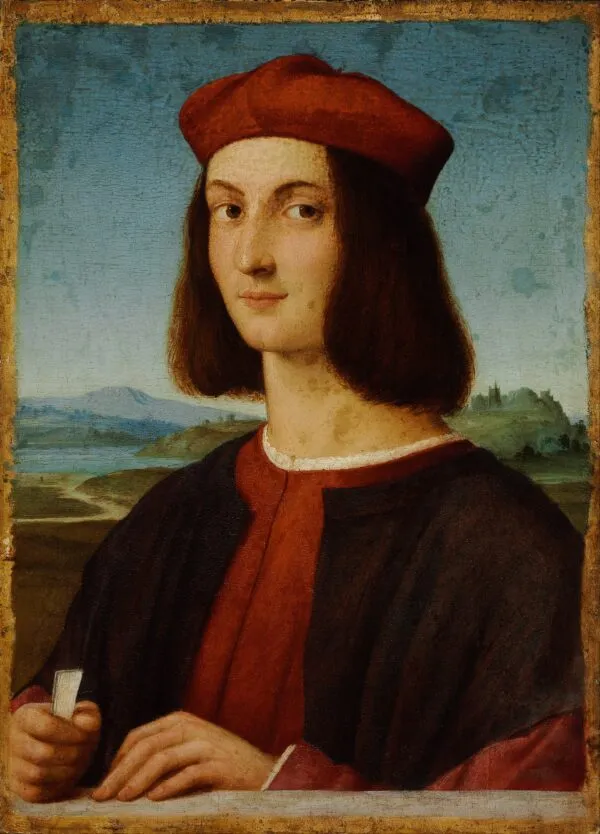 Portrait of Pietro Bembo (1504) by Raphael — original painting reproduced as a hand-painted oil on canvas