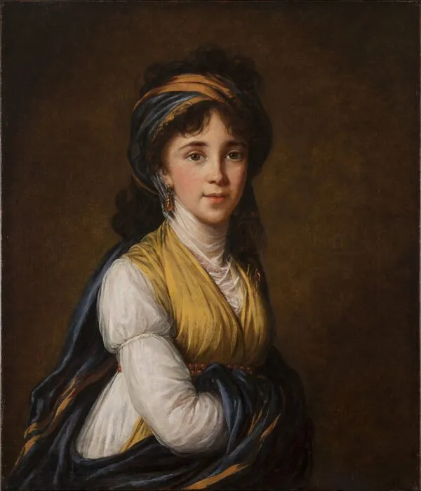 Portrait of Princess Belozersky (1798) by Élisabeth Louise Vigée Le Brun — original painting reproduced as a hand-painted oil on canvas