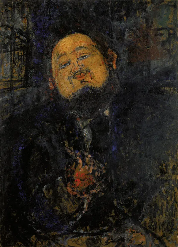 Portrait of Rivera (1914) by Amedeo Modigliani — original painting reproduced as a hand-painted oil on canvas
