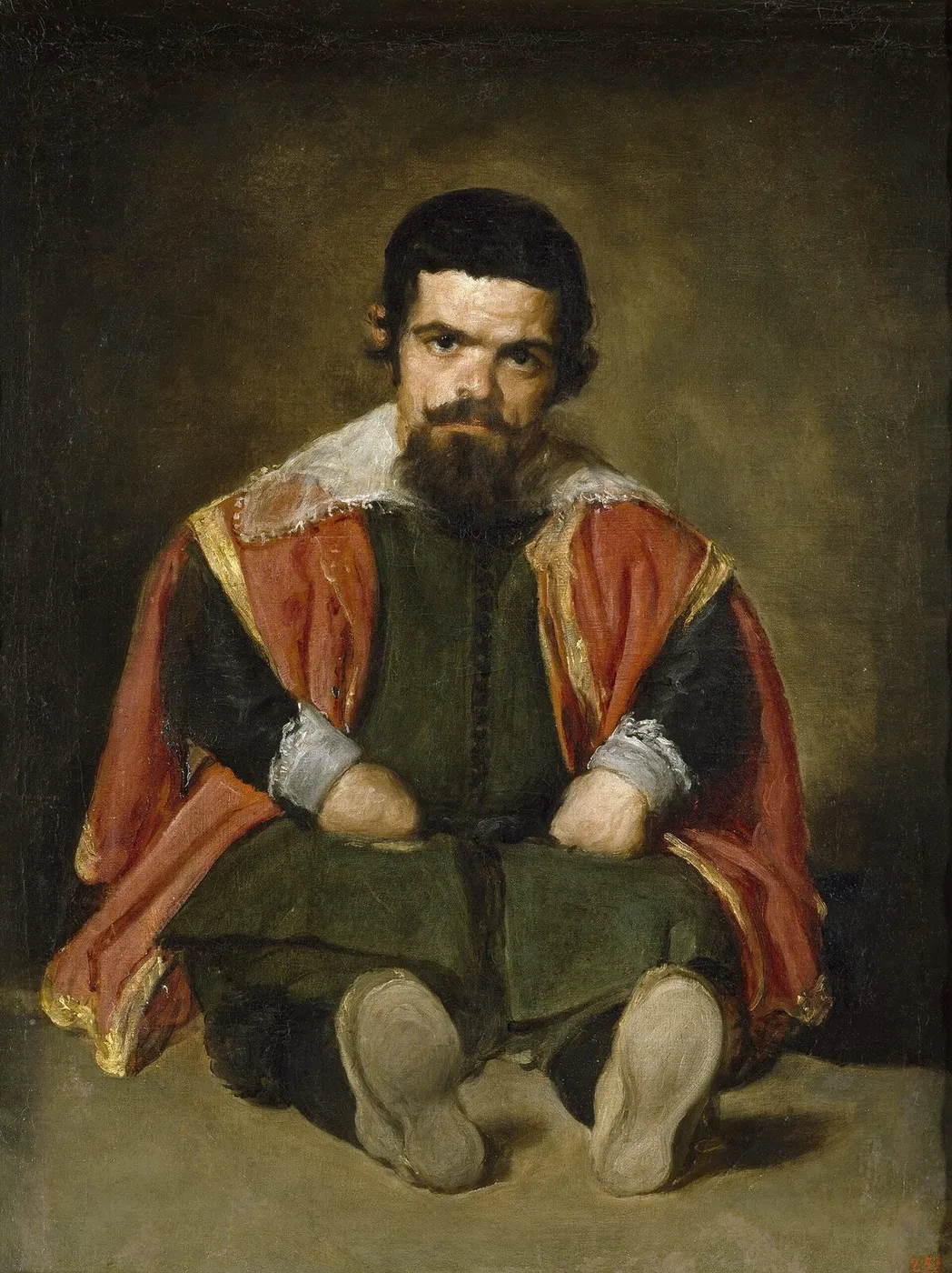 Portrait of Sebastián de Morra (1644) by Diego Velázquez — original painting reproduced as a hand-painted oil on canvas