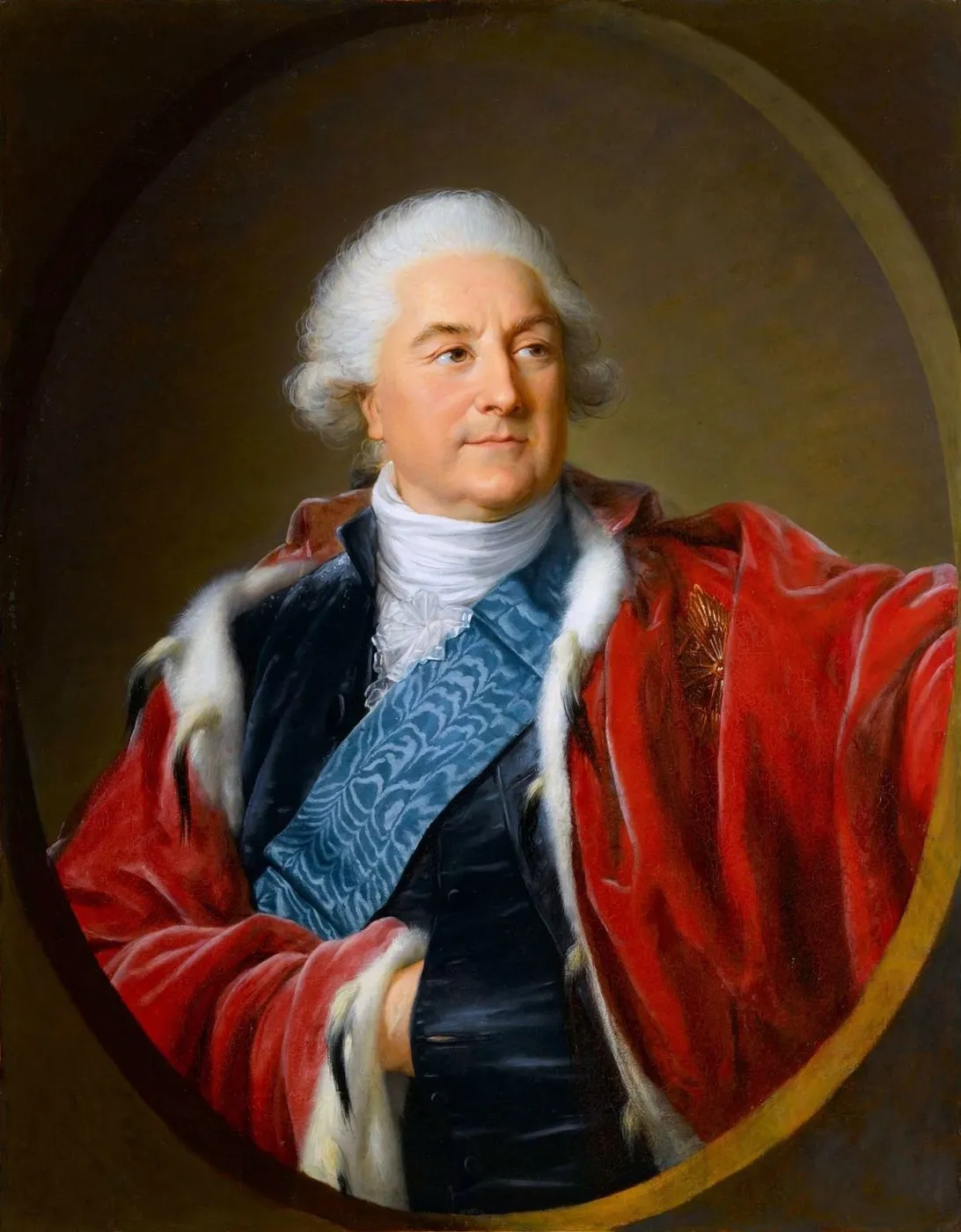 Portrait of Stanislaus Augustus Poniatowski, king of Poland (1797) by Élisabeth Louise Vigée Le Brun — original painting reproduced as a hand-painted oil on canvas