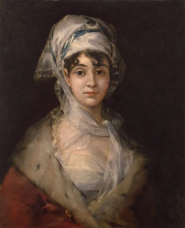 Portrait of the Actress Antonia Zarate (1810) by Francisco Goya — original painting reproduced as a hand-painted oil on canvas