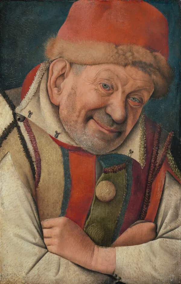 Portrait of the court jester Gonella (1447) by Jean Fouquet — original painting reproduced as a hand-painted oil on canvas