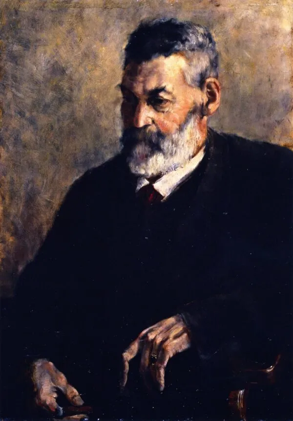 Portrait of the Father (1902) by Franz Marc — original painting reproduced as a hand-painted oil on canvas