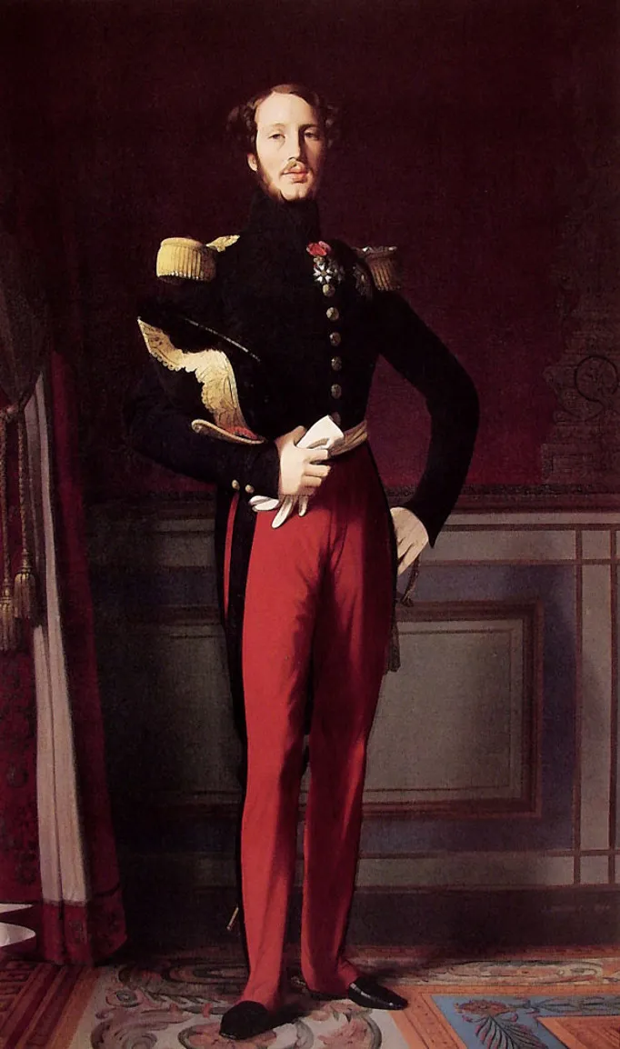 Prince Ferdinand Philippe of Orléans, Duke of Orléans (1842) by Jean-Auguste-Dominique Ingres — original painting reproduced as a hand-painted oil on canvas