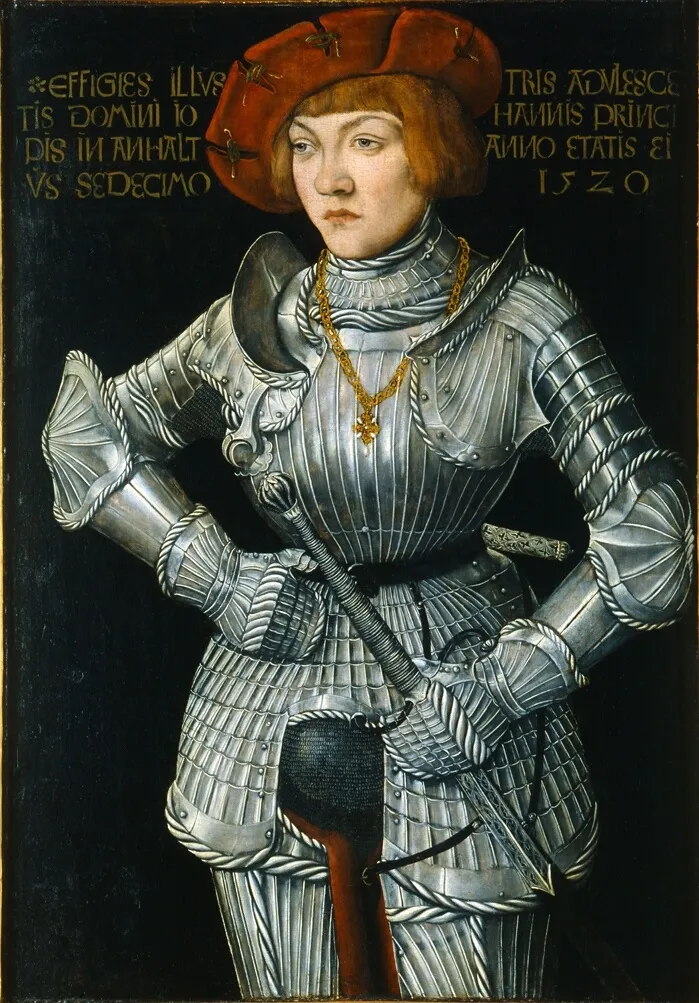 Prince Johann of Anhalt (1520) by Lucas Cranach the Elder — original painting reproduced as a hand-painted oil on canvas