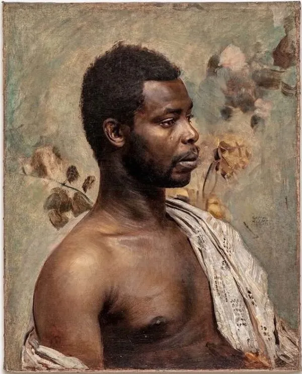 Prince William Nii Nortey Dowuona (1898) by Gustav Klimt — original painting reproduced as a hand-painted oil on canvas