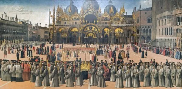Procession in St. Mark's Square — Gentile Bellini