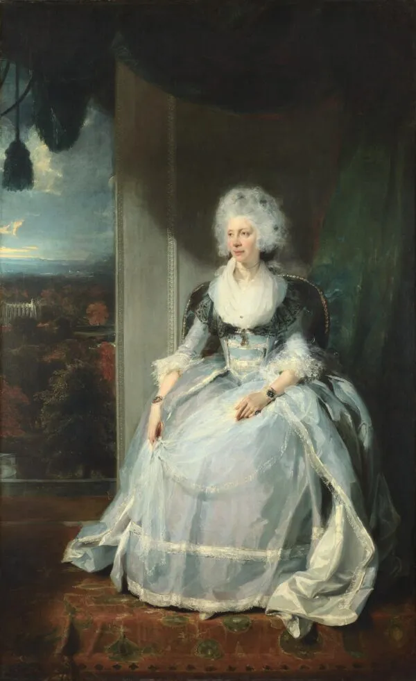 Queen Charlotte (1789) by Thomas Lawrence — original painting reproduced as a hand-painted oil on canvas