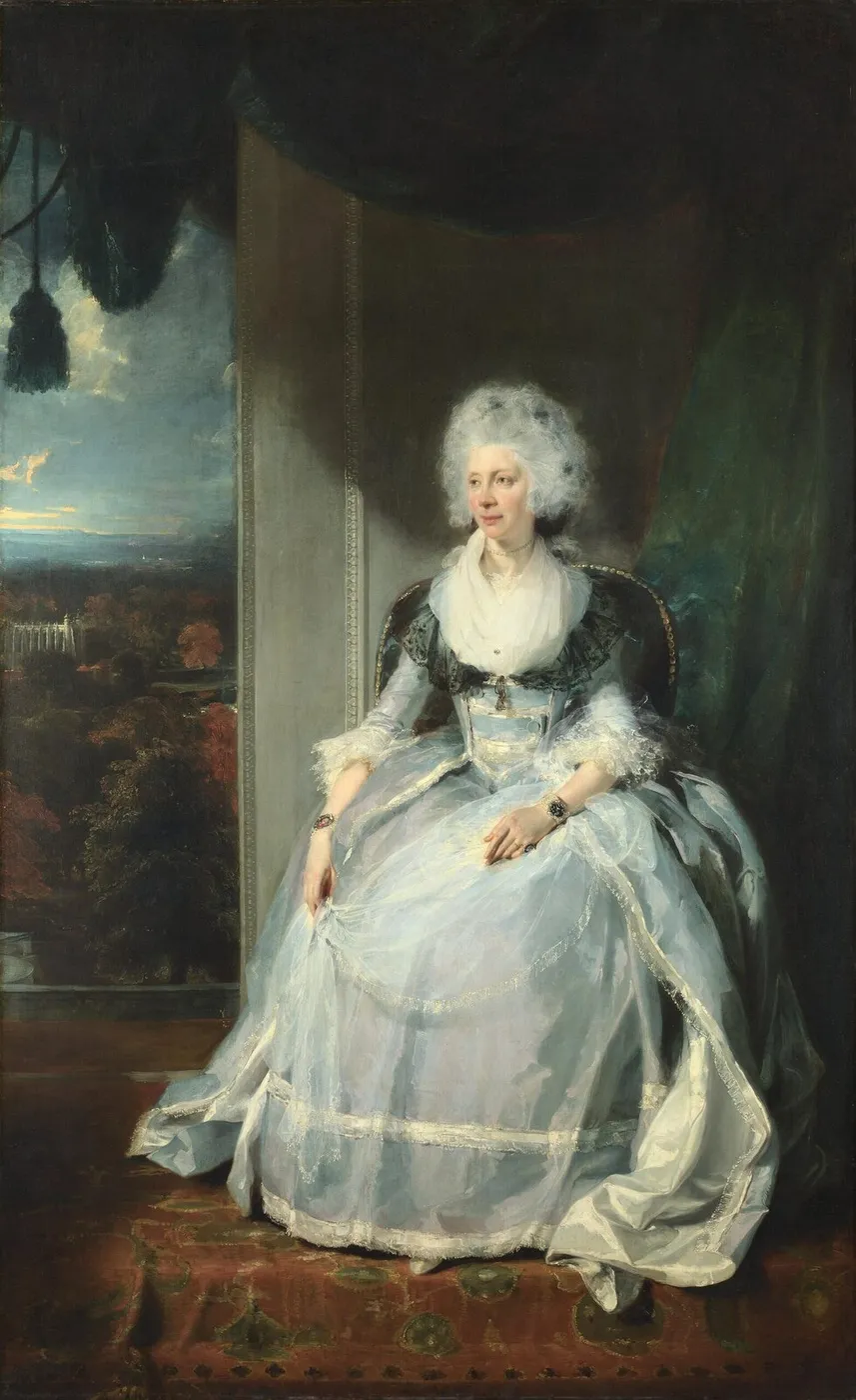Queen Charlotte (1789) by Thomas Lawrence — original painting reproduced as a hand-painted oil on canvas