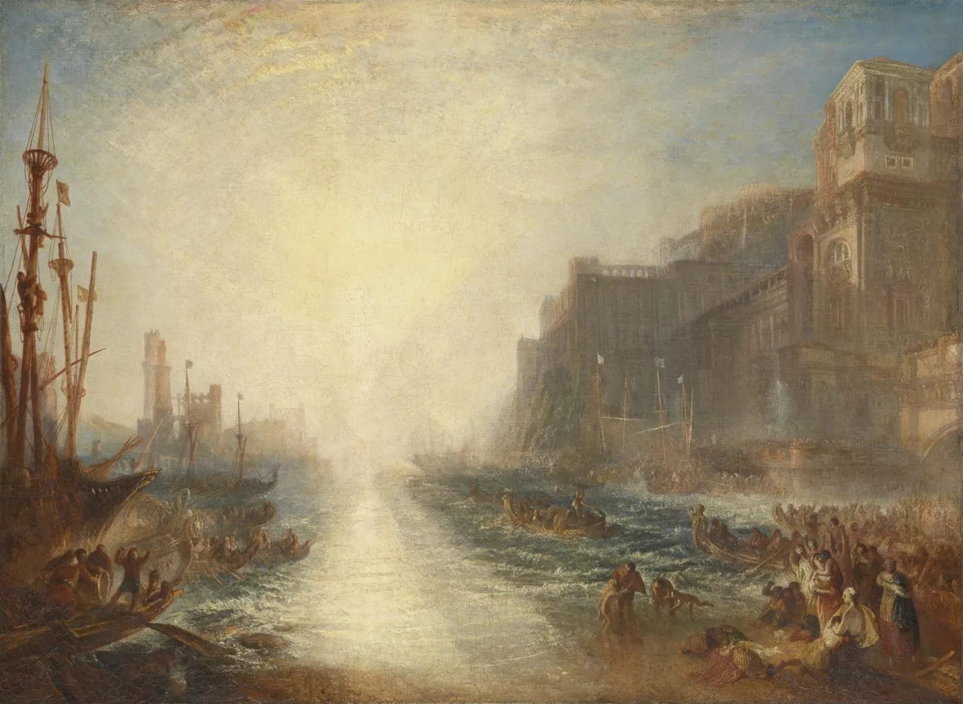 Regulus (1828) by J. M. W. Turner — original painting reproduced as a hand-painted oil on canvas