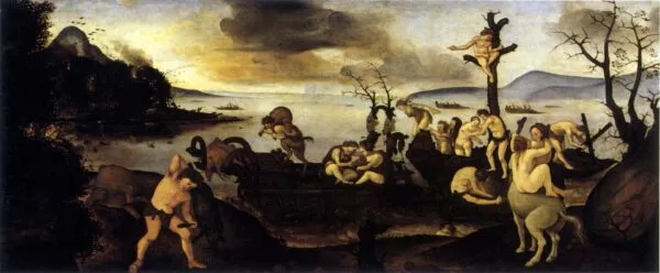 Return from the Hunt by Piero di Cosimo (1500) by Piero di Cosimo — original painting reproduced as a hand-painted oil on canvas