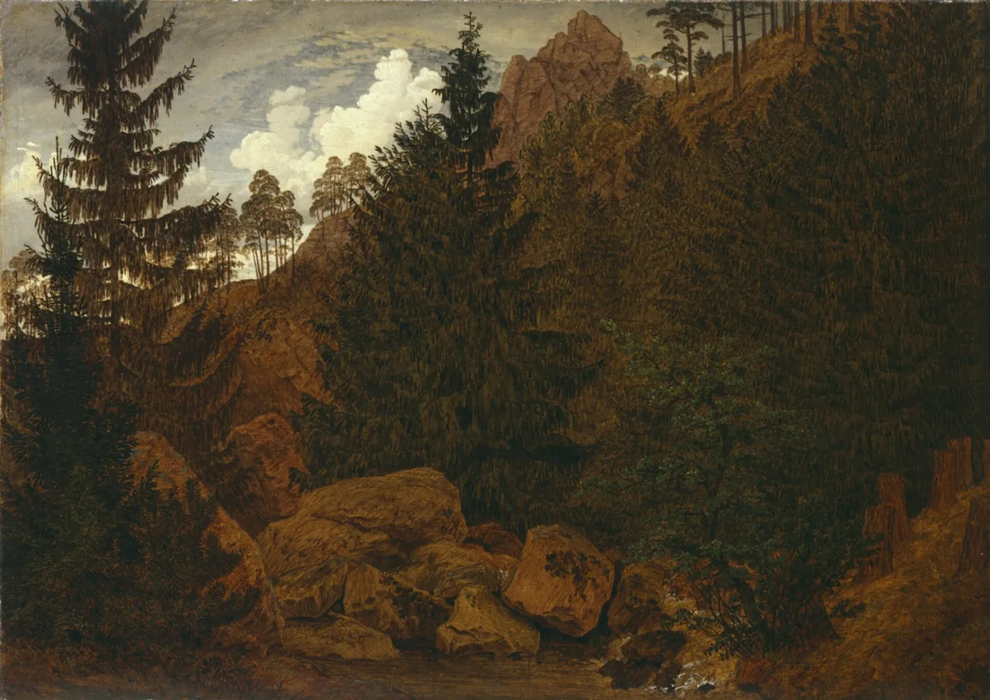 Rocks — Caspar David Friedrich