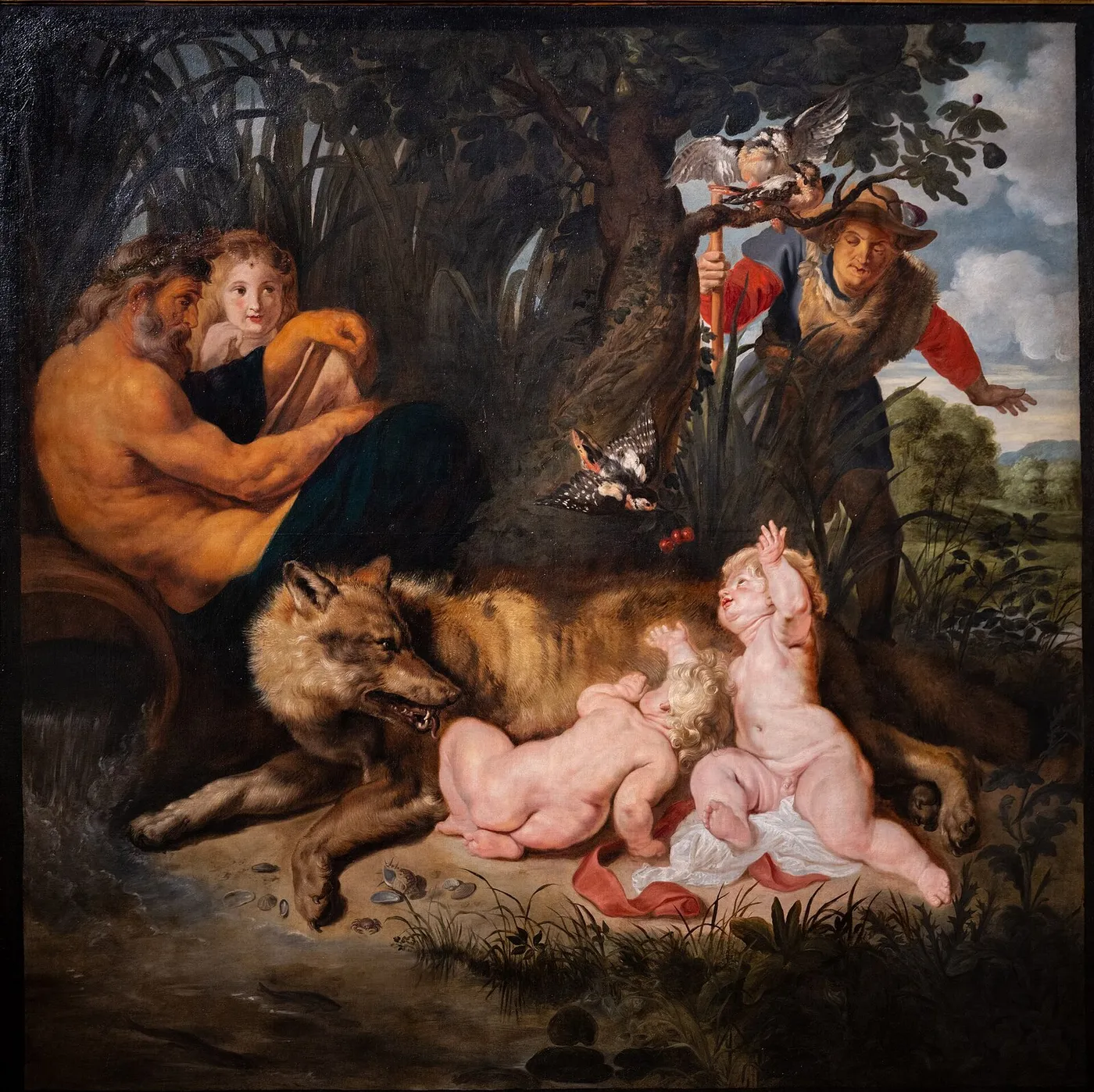Romulus and Remus (1615) by Peter Paul Rubens — original painting reproduced as a hand-painted oil on canvas