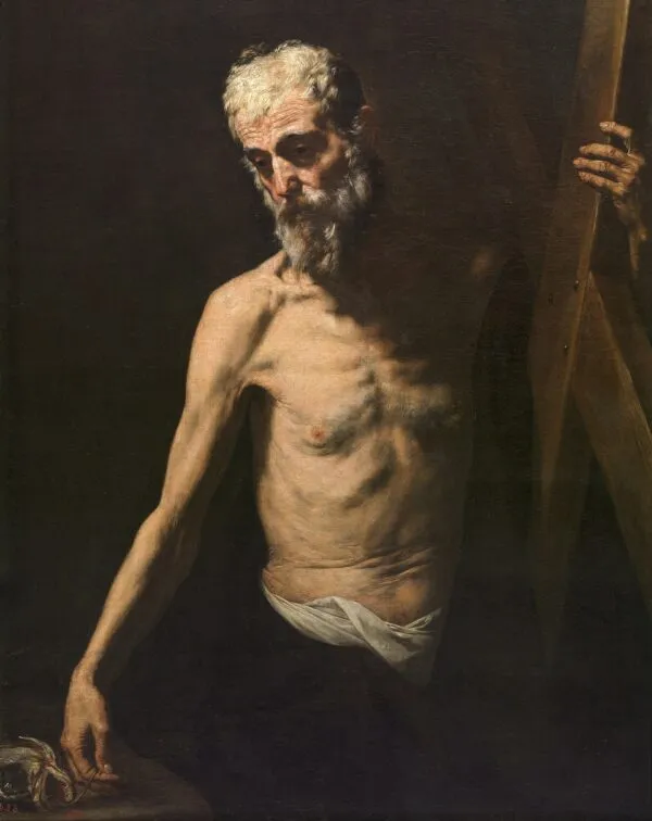 Saint Andrew (1631) by Jusepe de Ribera — original painting reproduced as a hand-painted oil on canvas