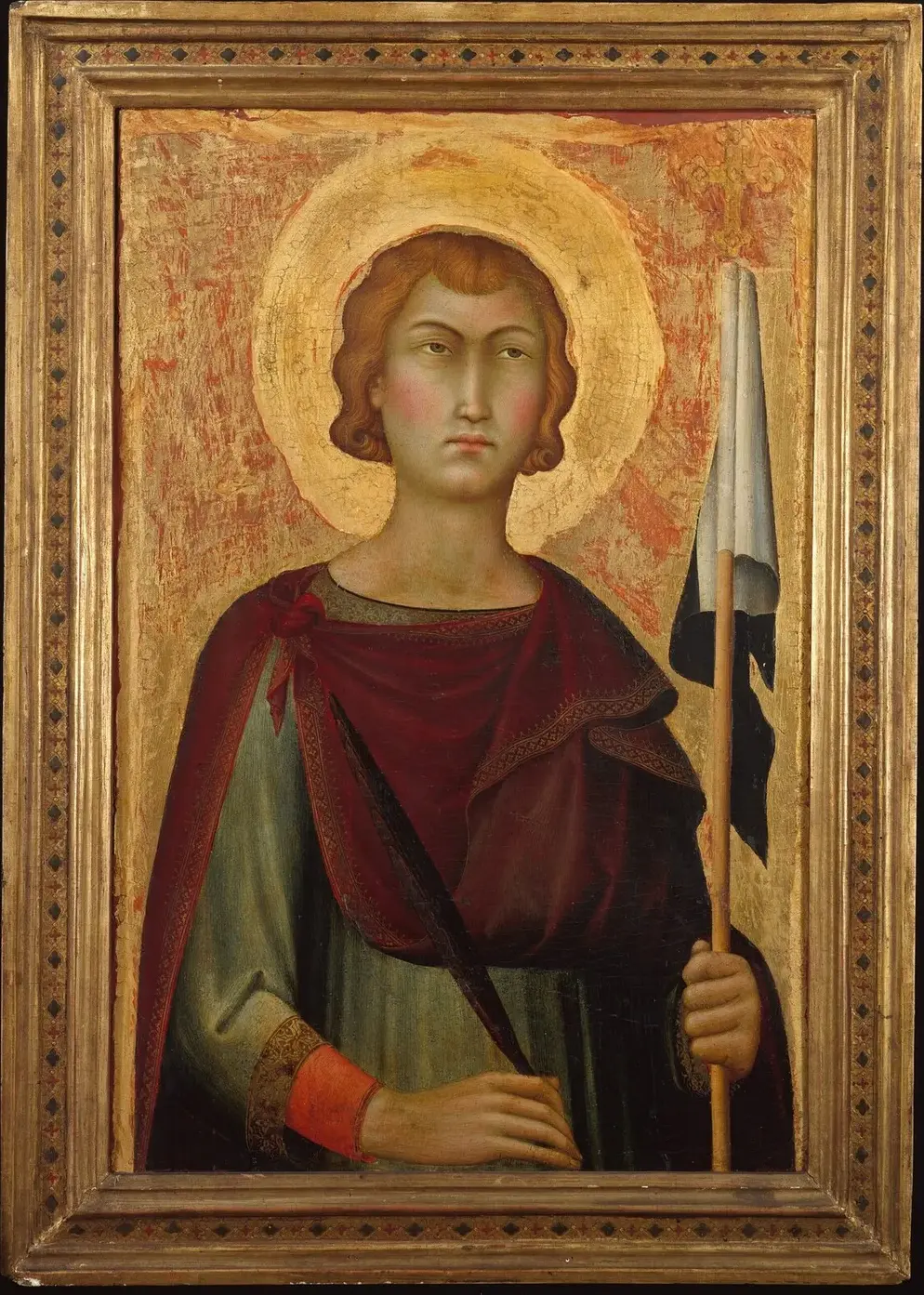 Saint Ansanus (1326) by Simone Martini — original painting reproduced as a hand-painted oil on canvas