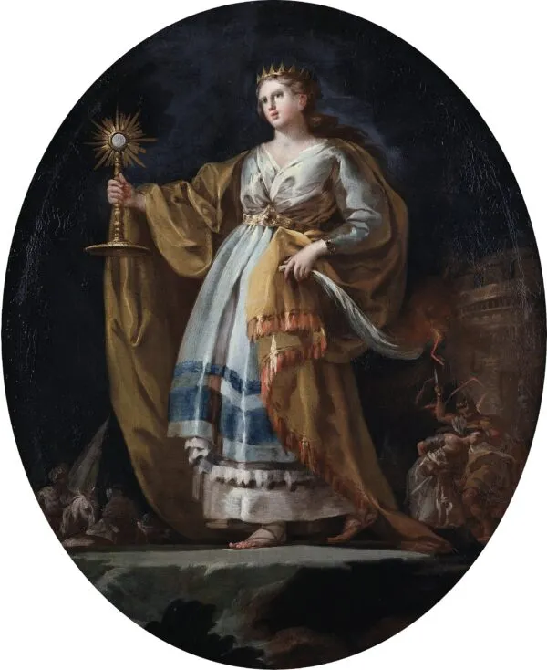 Saint Barbara (1772) by Francisco Goya — original painting reproduced as a hand-painted oil on canvas
