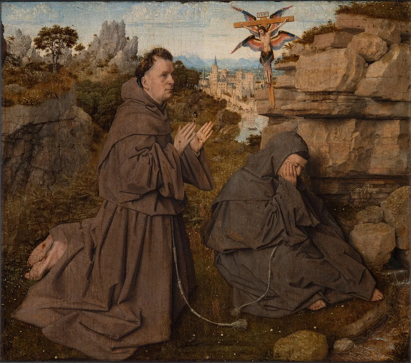 Saint Francis receives the stigmata — Jan van Eyck
