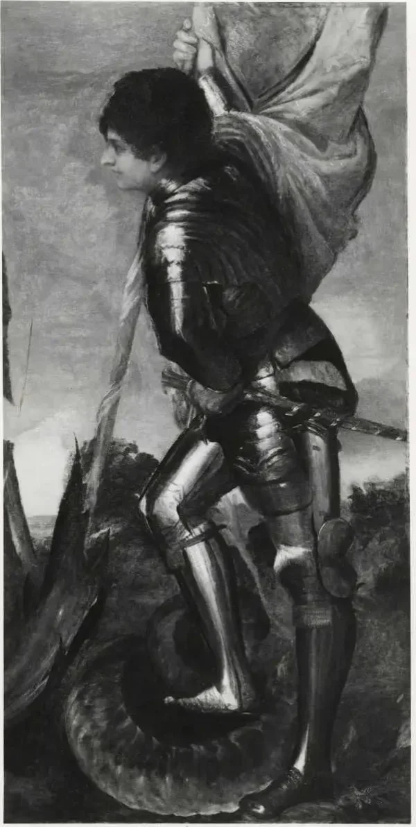 Saint George (1510) by Titian — original painting reproduced as a hand-painted oil on canvas