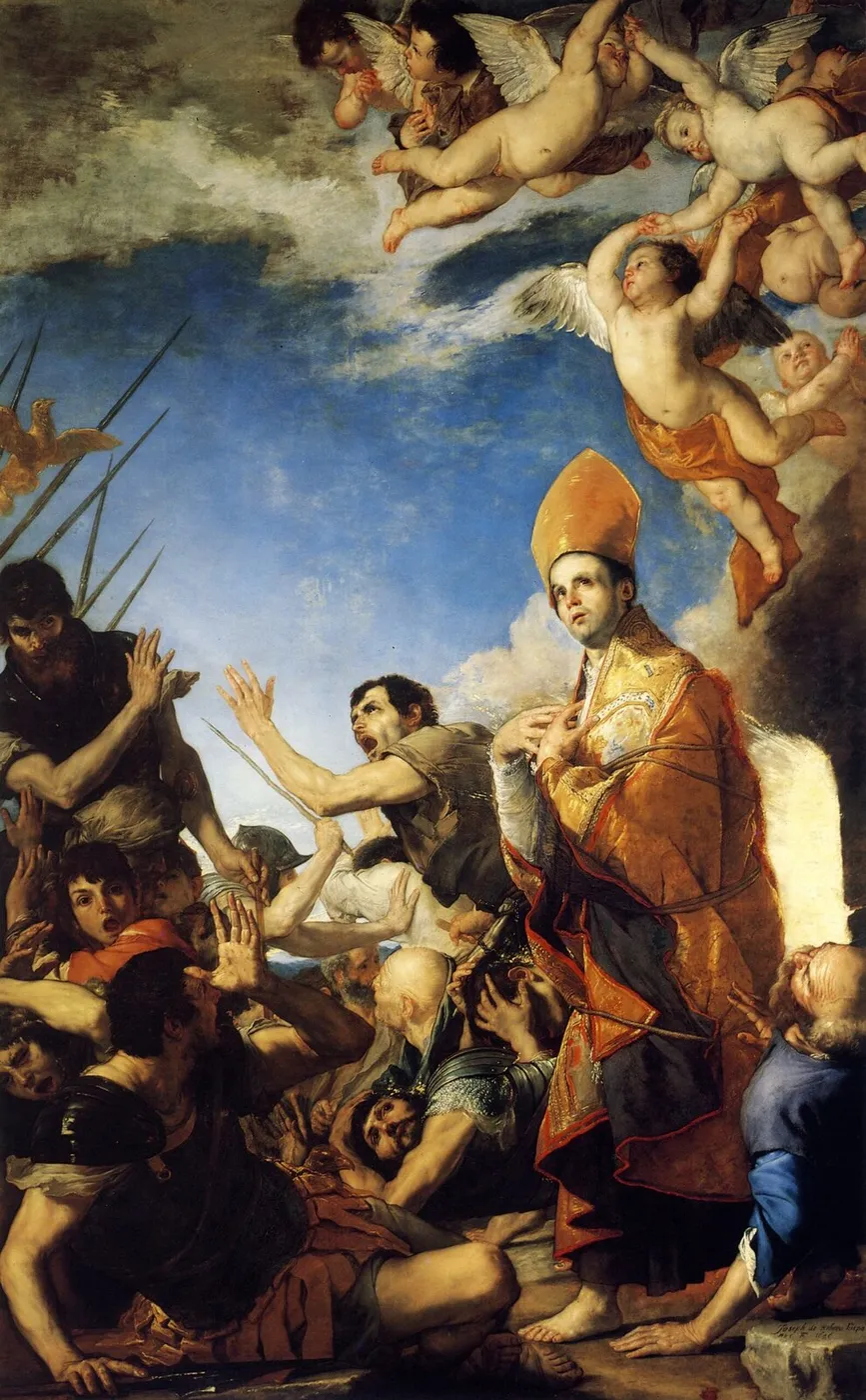 Saint Januarius leaves the furnace (1646) by Jusepe de Ribera — original painting reproduced as a hand-painted oil on canvas