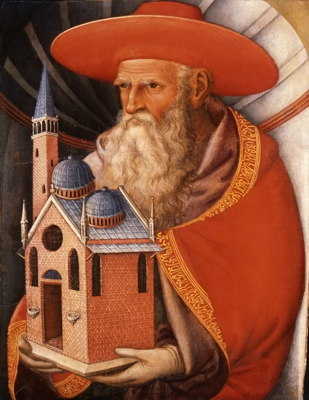 Saint Jerome (1432) by Jacopo Bellini — original painting reproduced as a hand-painted oil on canvas