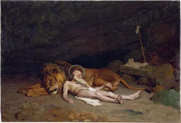 Saint Jerome (1874) by Jean-Léon Gérôme — original painting reproduced as a hand-painted oil on canvas