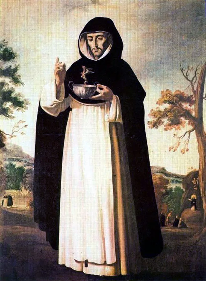 Saint Louis Bertrand (1639) by Francisco de Zurbarán — original painting reproduced as a hand-painted oil on canvas