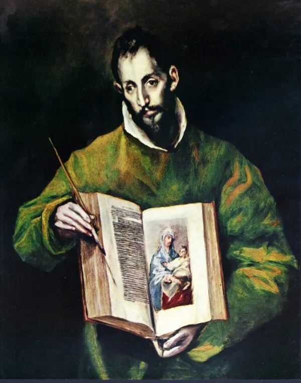 Saint Luke the Evangelist (1603) by El Greco — original painting reproduced as a hand-painted oil on canvas