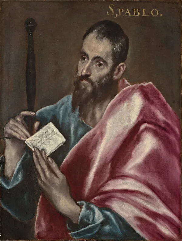 Saint Paul (Oviedo) (1590) by El Greco — original painting reproduced as a hand-painted oil on canvas