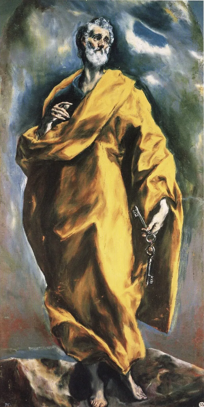 Saint Peter (1608) (1608) by El Greco — original painting reproduced as a hand-painted oil on canvas