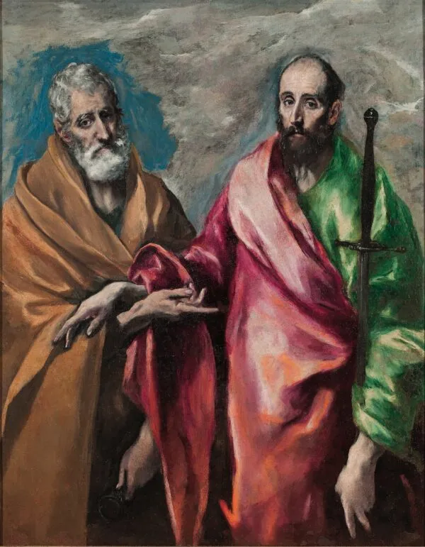Saint Peter and Saint Paul (1595) by El Greco — original painting reproduced as a hand-painted oil on canvas