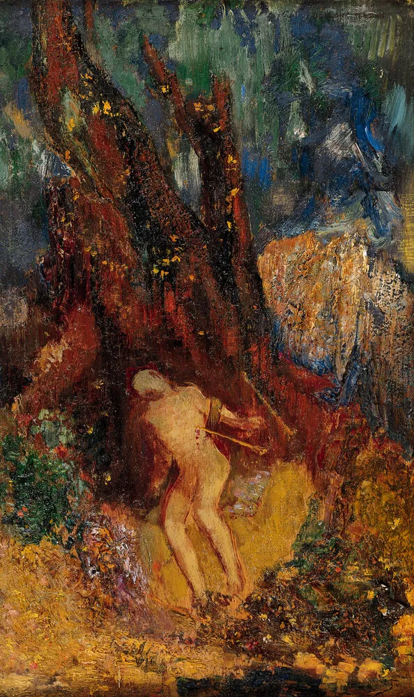 Saint Sebastian (1900) by Odilon Redon — original painting reproduced as a hand-painted oil on canvas