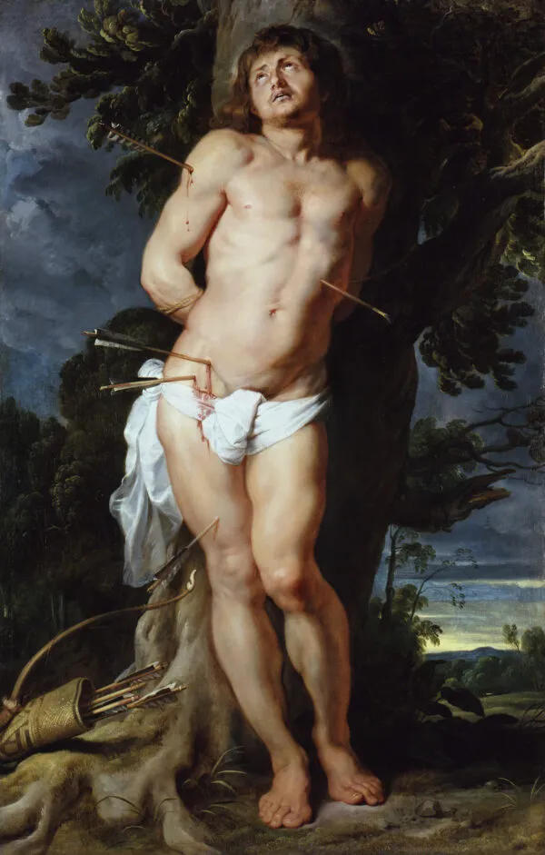 Saint Sebastian (1618) by Peter Paul Rubens — original painting reproduced as a hand-painted oil on canvas