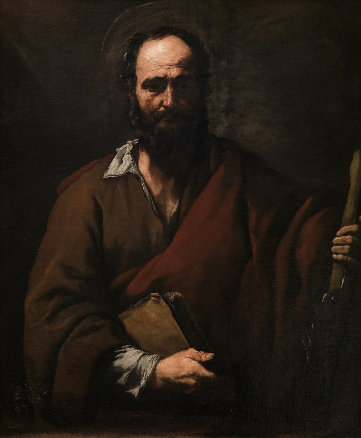 Saint Simon (1630) by Jusepe de Ribera — original painting reproduced as a hand-painted oil on canvas