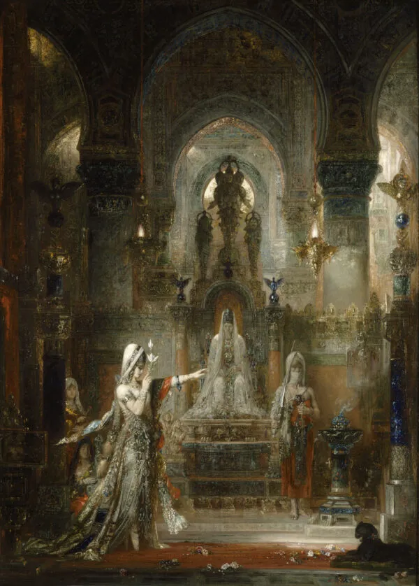 Salomé Dancing before Herod (1876) by Gustave Moreau — original painting reproduced as a hand-painted oil on canvas