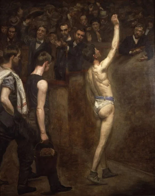 Salutat (1898) by Thomas Eakins — original painting reproduced as a hand-painted oil on canvas