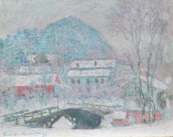 Sandvika, Norway (1895) by Claude Monet — original painting reproduced as a hand-painted oil on canvas