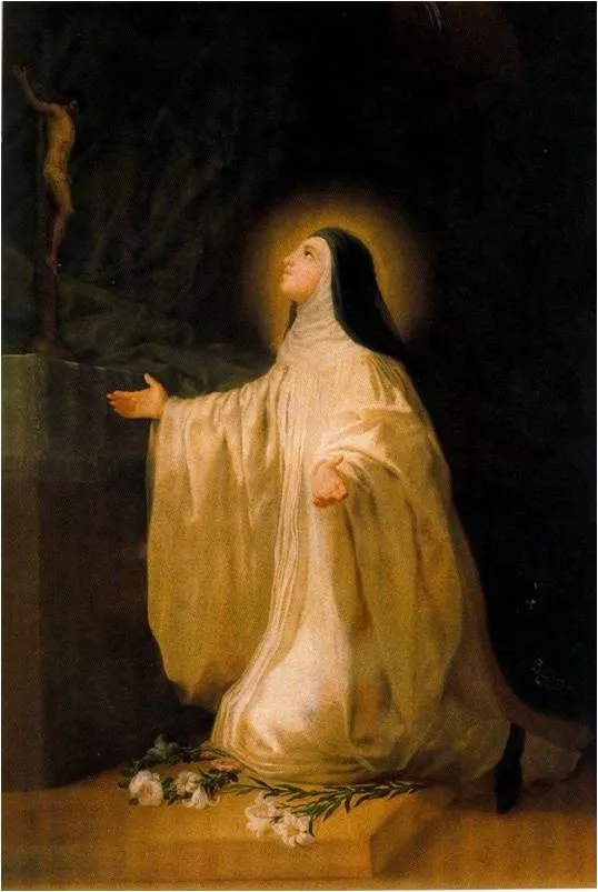 Santa Lutgarda (1787) by Francisco Goya — original painting reproduced as a hand-painted oil on canvas