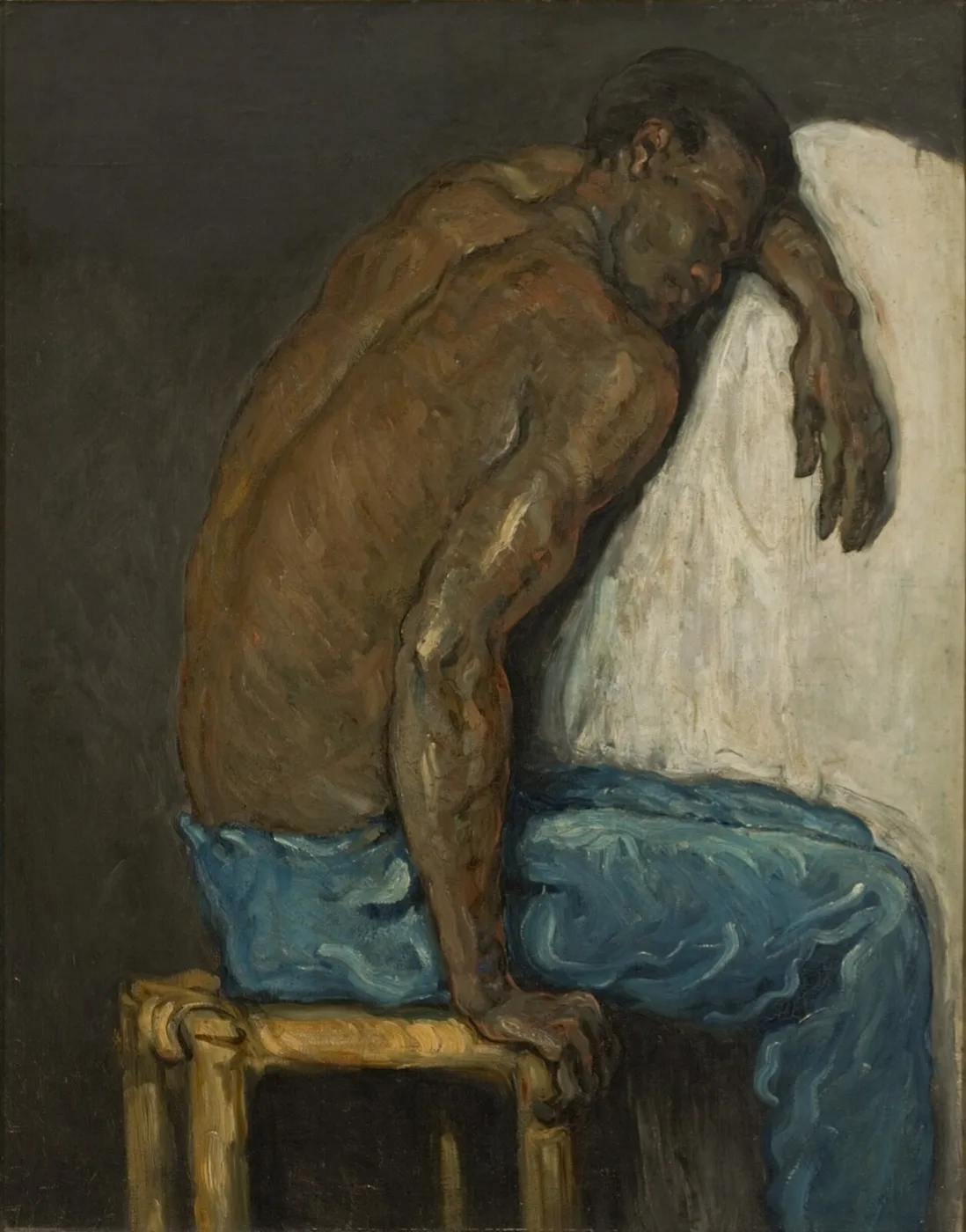 Scipio the Negro (1867) by Paul Cézanne — original painting reproduced as a hand-painted oil on canvas