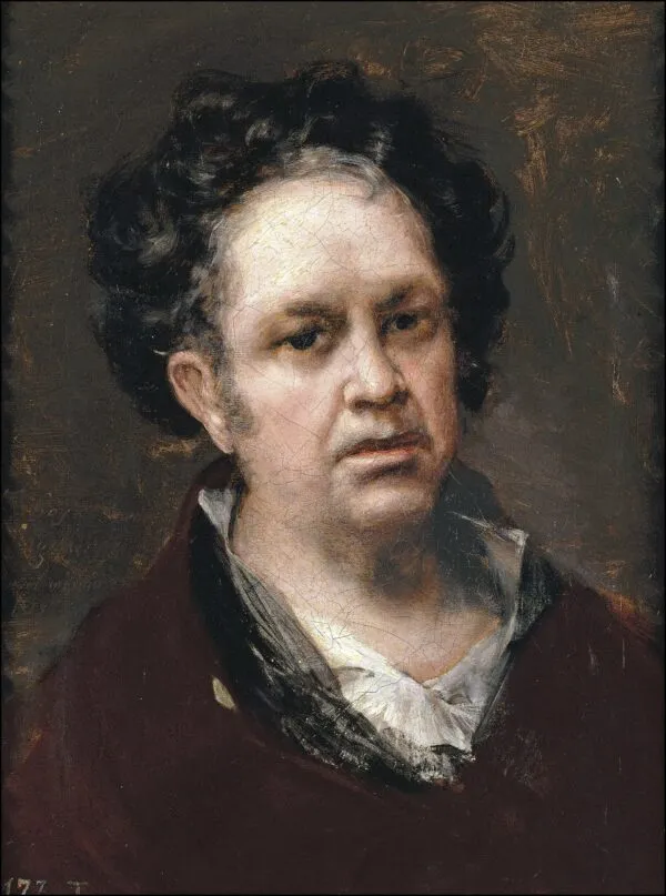 Self-Portrait (1815) by Francisco Goya — original painting reproduced as a hand-painted oil on canvas