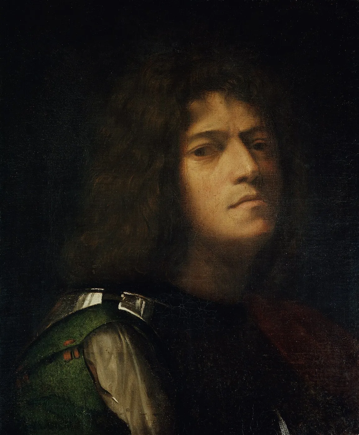 Self-portrait (1509) by Giorgione — original painting reproduced as a hand-painted oil on canvas