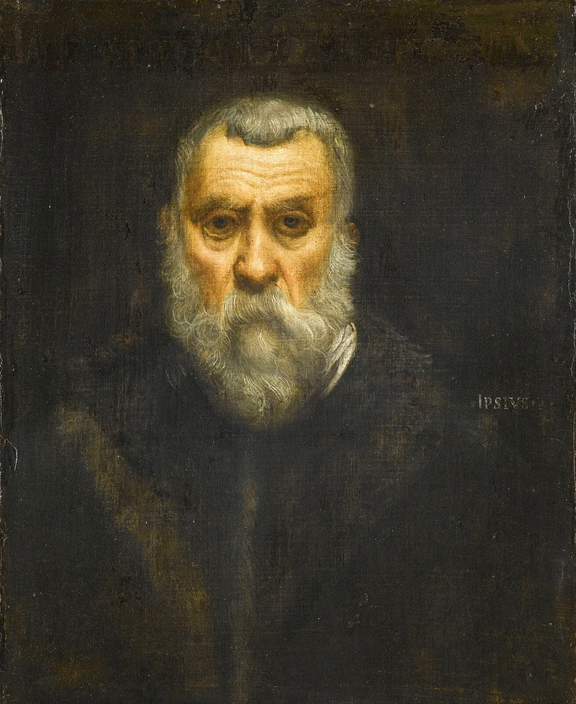 Self-Portrait (1587) by Jacopo Tintoretto — original painting reproduced as a hand-painted oil on canvas