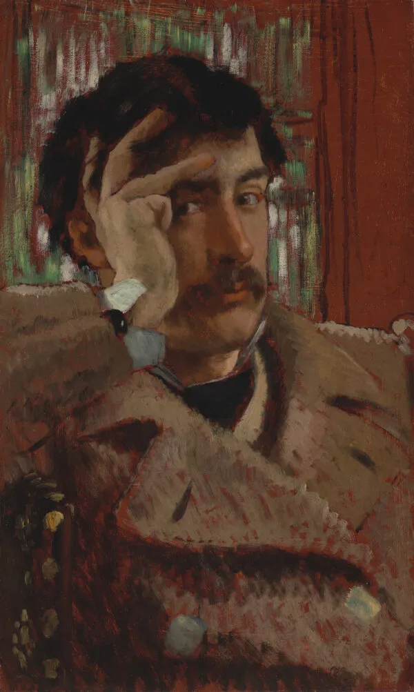 Self Portrait (1865) by James Tissot — original painting reproduced as a hand-painted oil on canvas