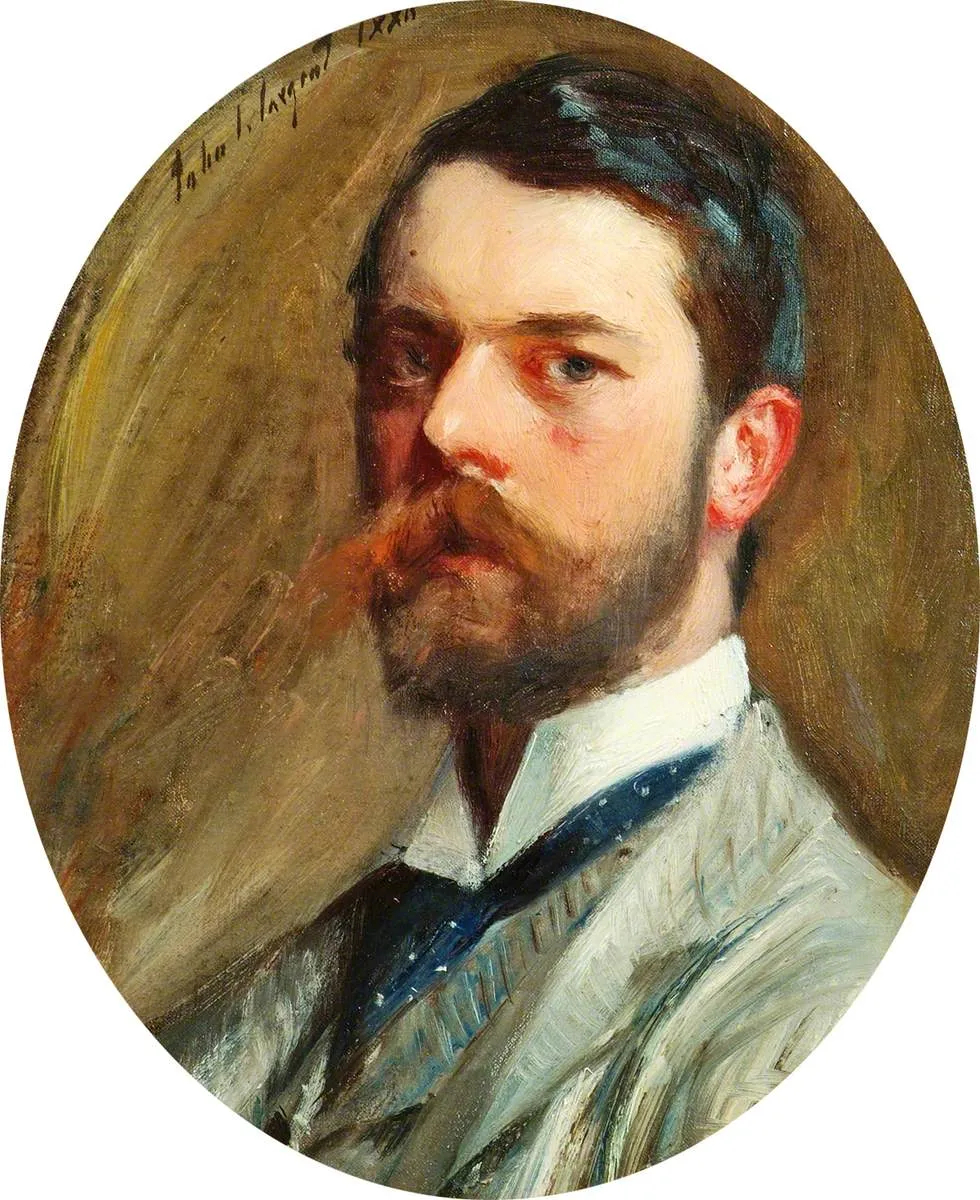 Self-Portrait (1886) by John Singer Sargent — original painting reproduced as a hand-painted oil on canvas