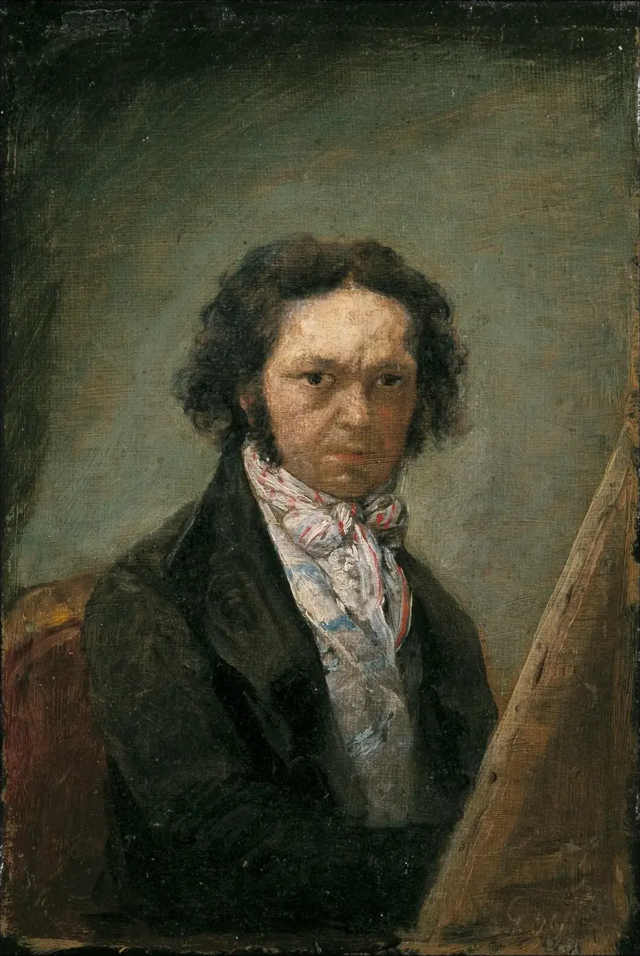 Self-portrait on Linen (1790) by Francisco Goya — original painting reproduced as a hand-painted oil on canvas