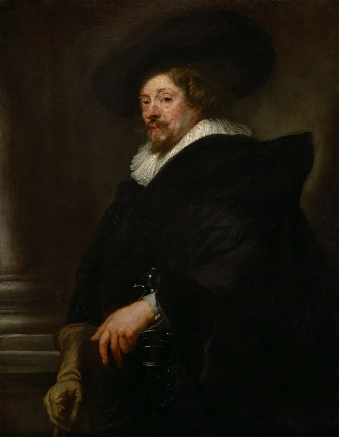 Self-portrait (1638) by Peter Paul Rubens — original painting reproduced as a hand-painted oil on canvas